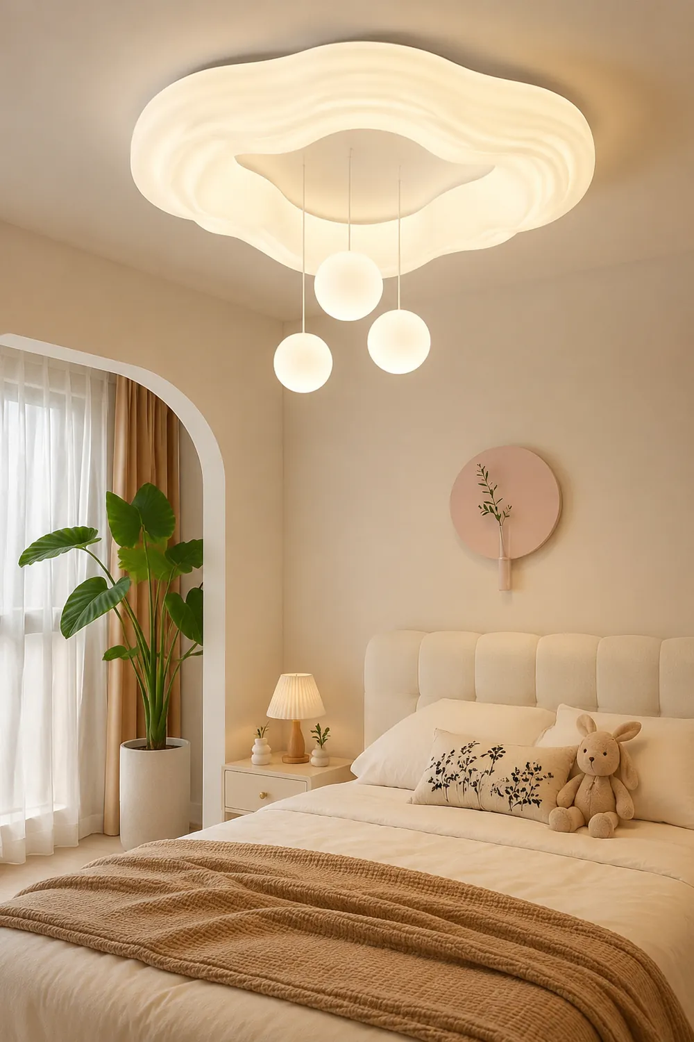 French Warm Ceiling Light For Kids Room - Lumpaz