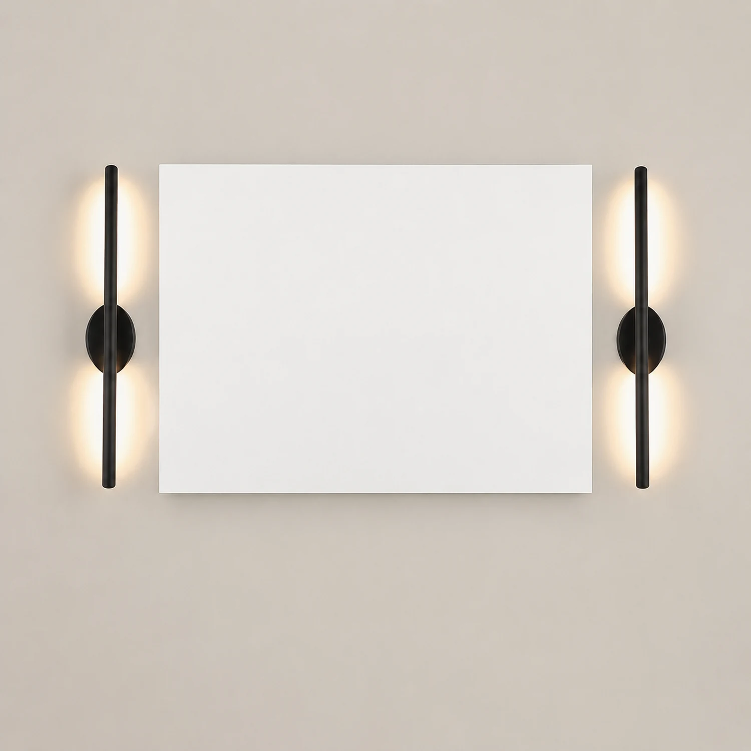 Edge Spiegelfront Waschtisch-Wandleuchte, L 60/80/100/120CM - Lumpaz