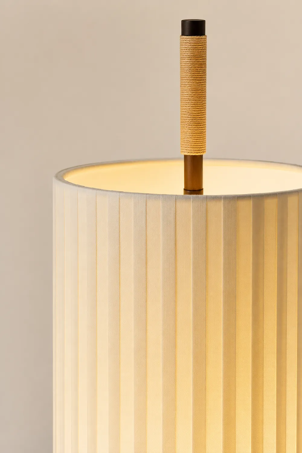 Japanese Style Fabric Wabi Sabi Dorica Floor Lamp - Lumpaz