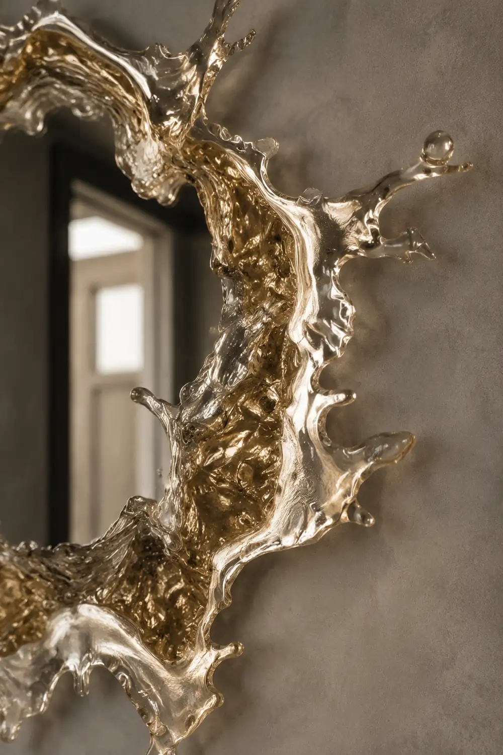 Kristy Wandlampe Wasserrippel Spiegel Licht Farbtemperatur umschaltbar, 2 Farbe, 45/66/88CM - Lumpaz