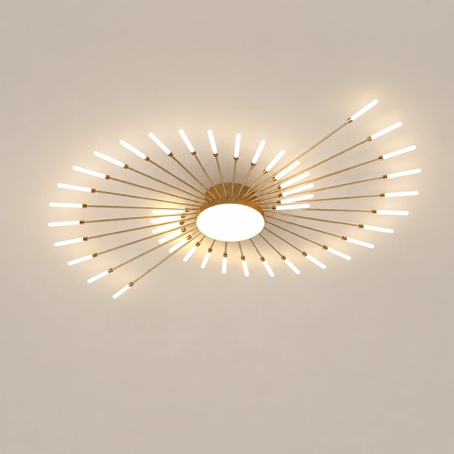 Moderne LED Deckenleuchte aus Metall Dauerhaft für Wohnzimmer - Lumpaz