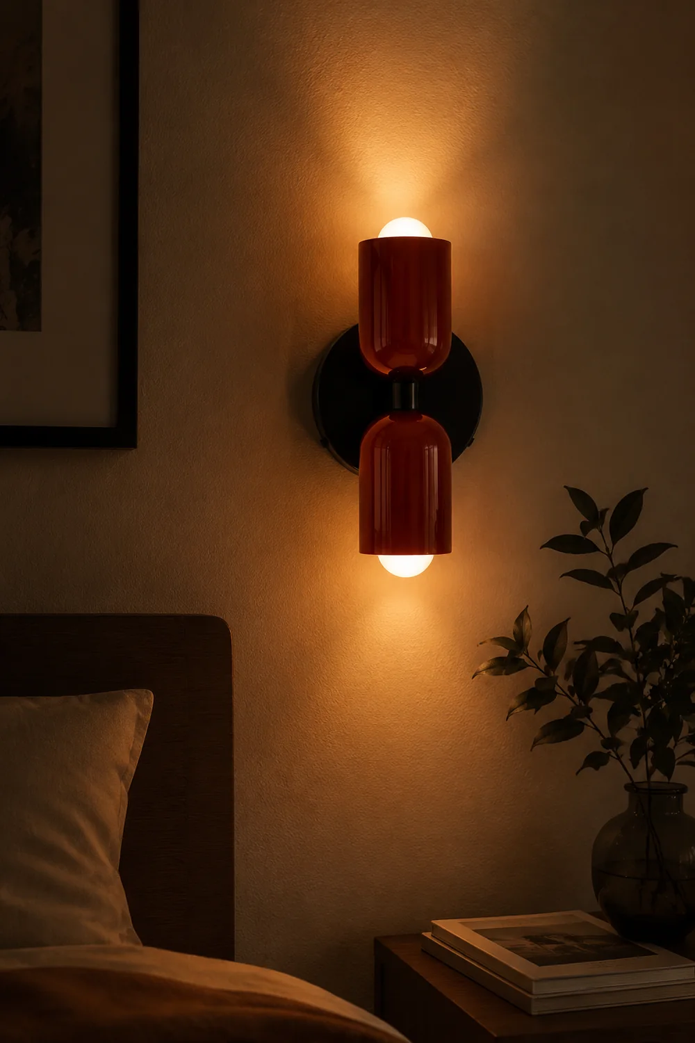 Modern Short Double Head Wall Light - Lumpaz