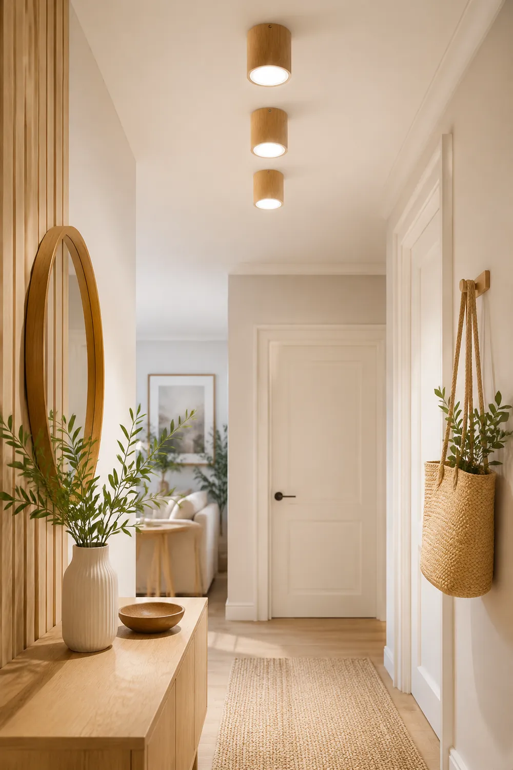Ozawa Nordische Deckenleuchte Droplight aus Holz für Korridor, Balkon - Lumpaz