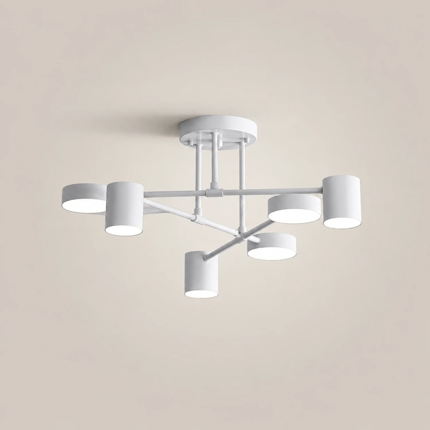 Moderne Kreis-Design Deckenleuchte aus Metall für Wohnzimmer, Schlafzimmer - Lumpaz