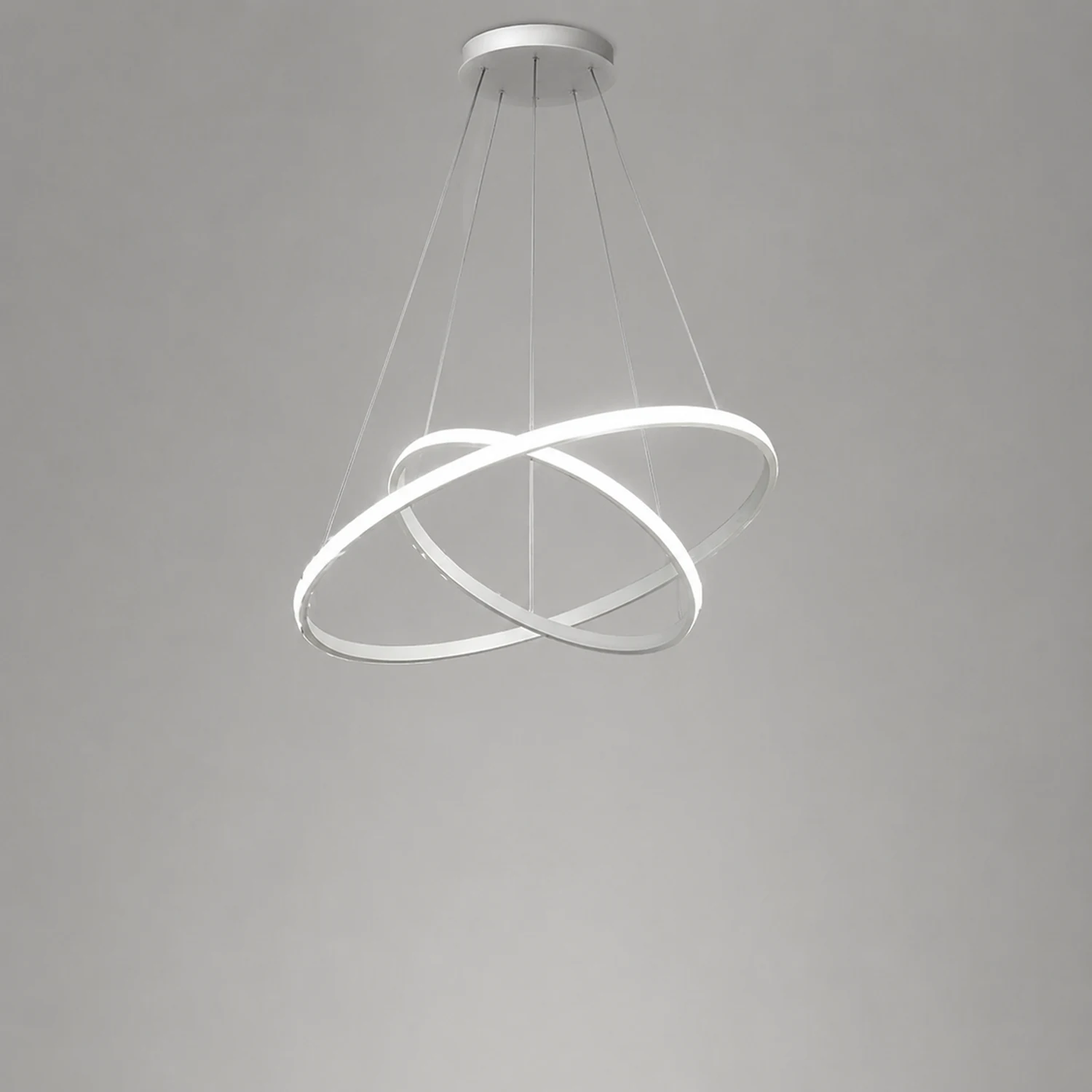 LED Ring Pendant Light Suspended Hanging Ring Chandelier - Lumpaz