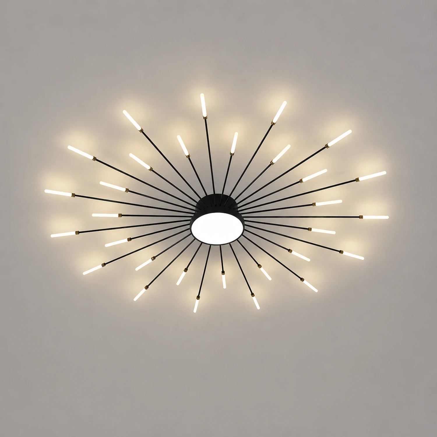Moderne LED Deckenleuchte aus Metall Dauerhaft für Wohnzimmer - Lumpaz