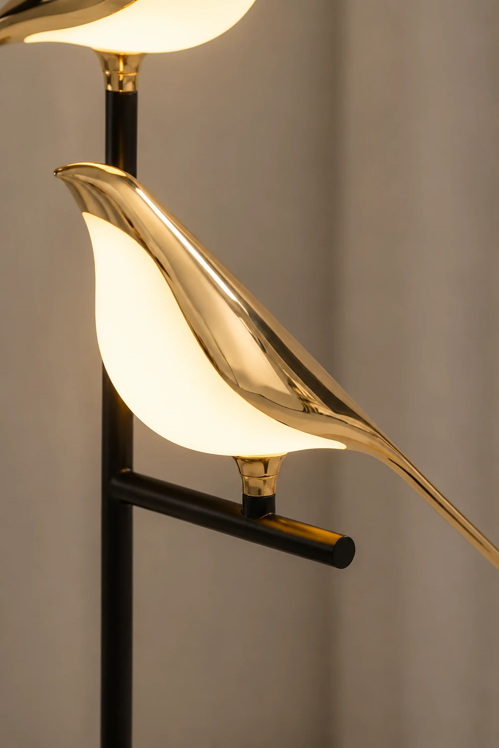 Golden Bird Table Lamp for Bedroom - Lumpaz