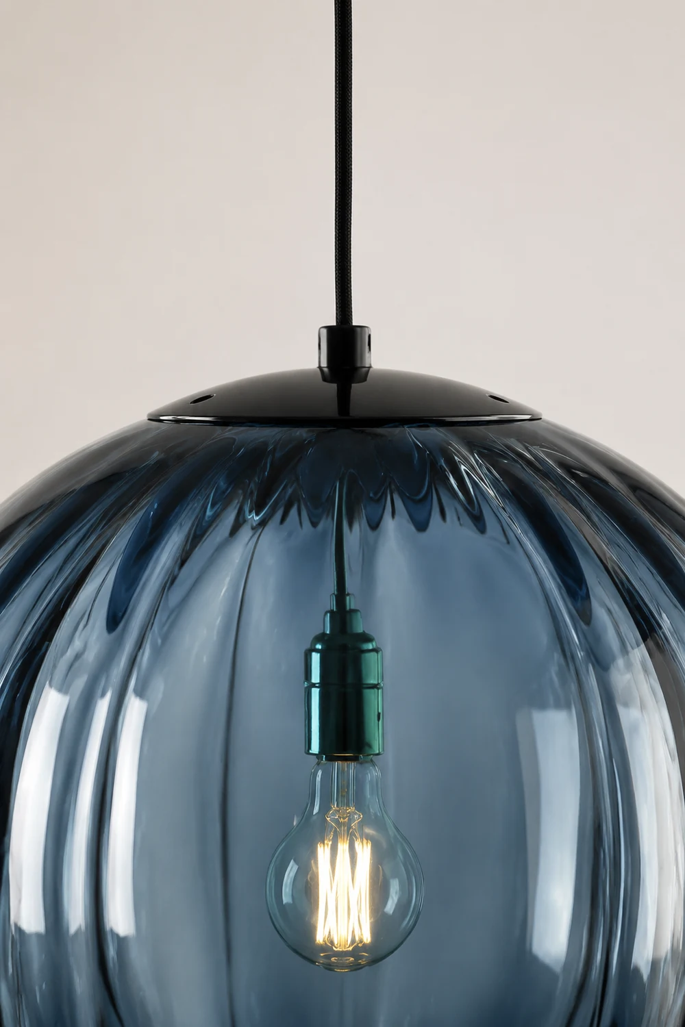 Modern Simple Round Glass Pendant Light - Lumpaz
