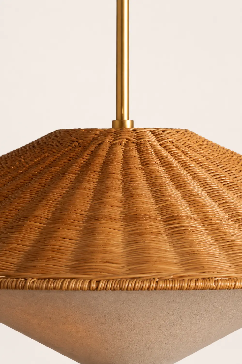 Retro Rattan Handwoven Zen Pendant Light - Lumpaz