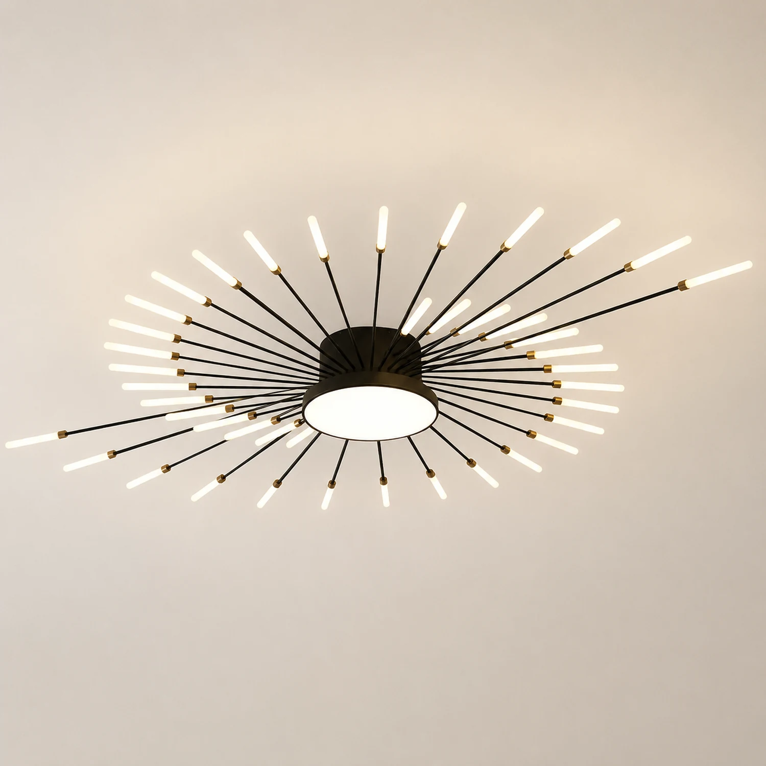 Moderne LED Deckenleuchte aus Metall Dauerhaft für Wohnzimmer - Lumpaz