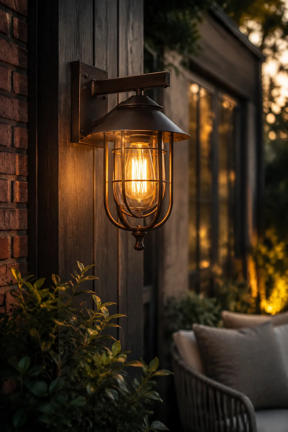 Alessio Retro Außeneinsatz Wandleuchte - Lumpaz