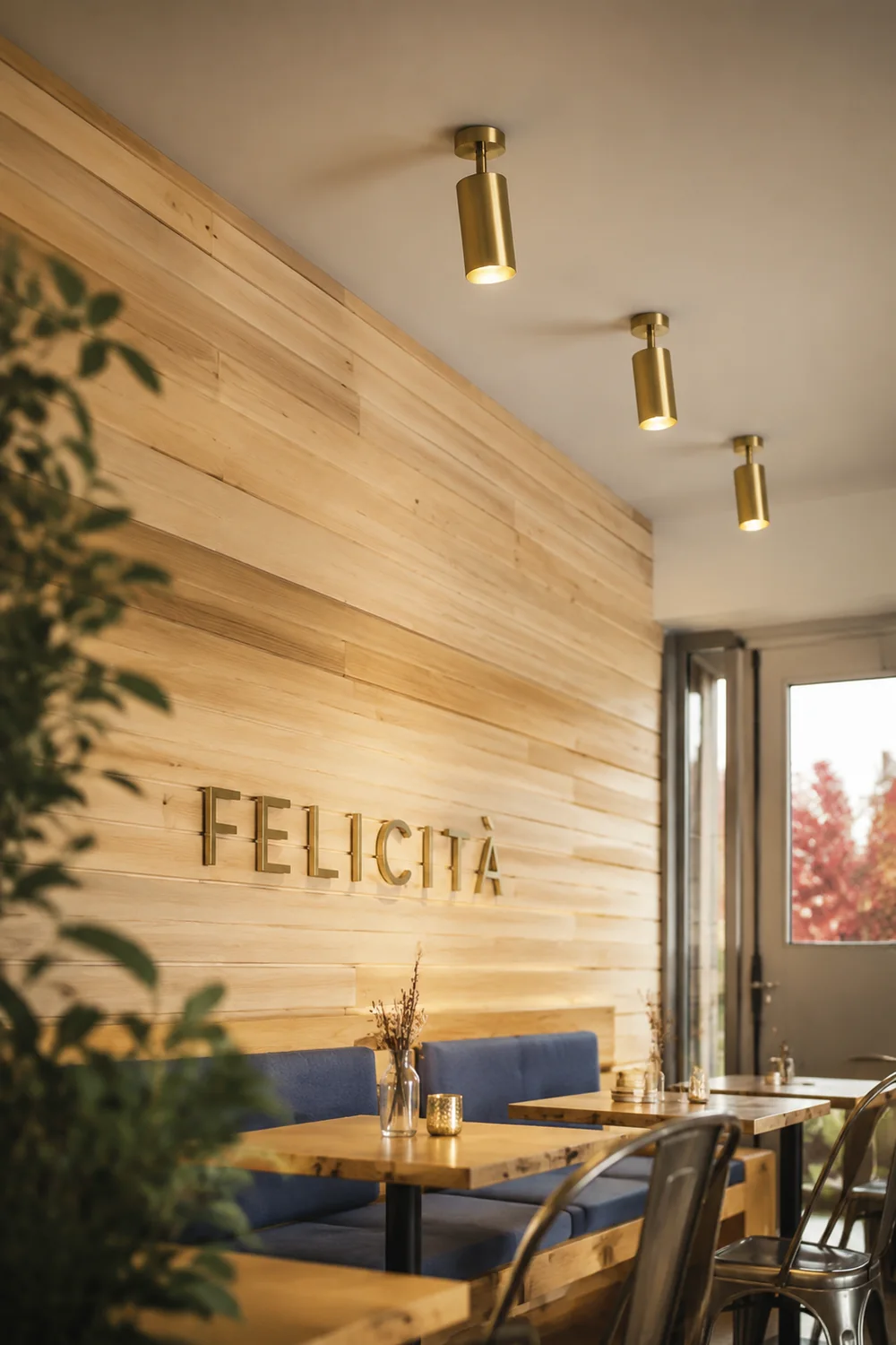 Freja Deckenleuchte mit Strahler für Wohnzimmer & Café Bar - Lumpaz
