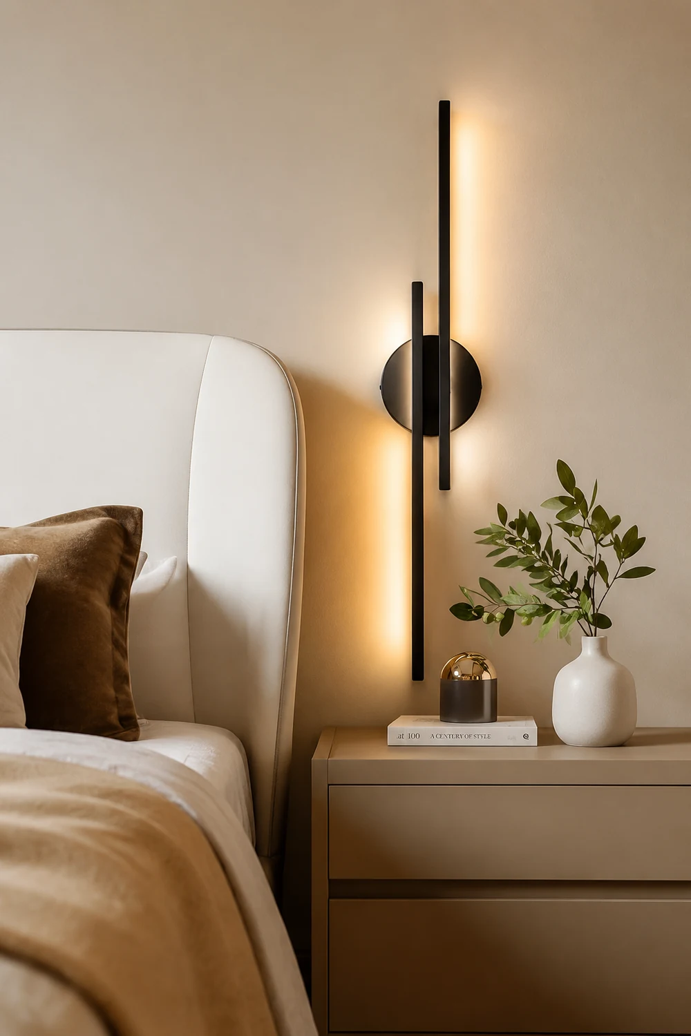 Moderne Minimalistische LED Eisen Wandleuchte für Schlafzimmer - Lumpaz