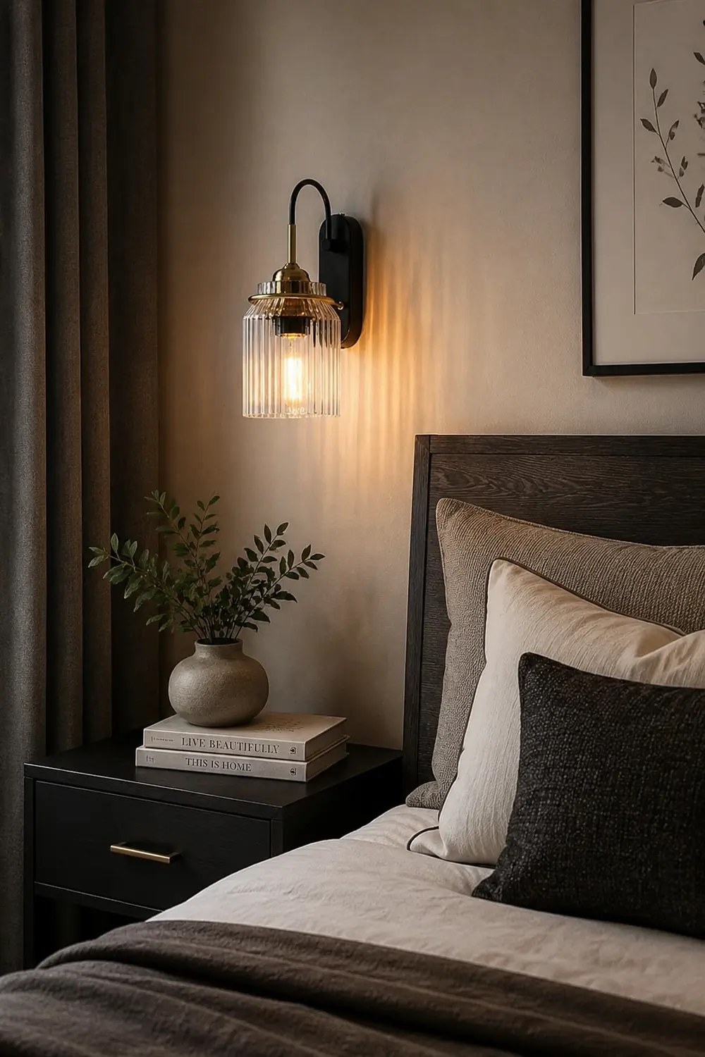 Industria Glass Shade Funnel Wall Lamps - Lumpaz