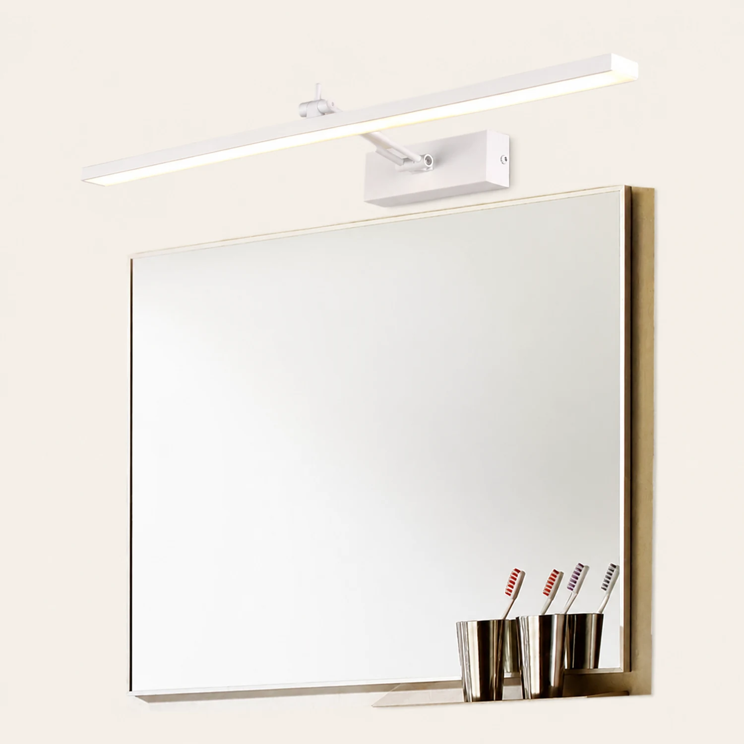 Edge Spiegelfront Waschtisch-Wandleuchte, 2 Farbe, L40/50/60/70CM - Lumpaz