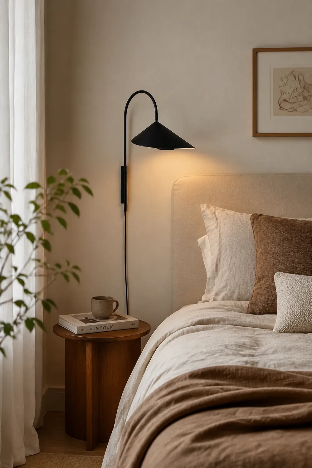 Modern Arum Creative  Wall Lamp For Bedroom - Lumpaz