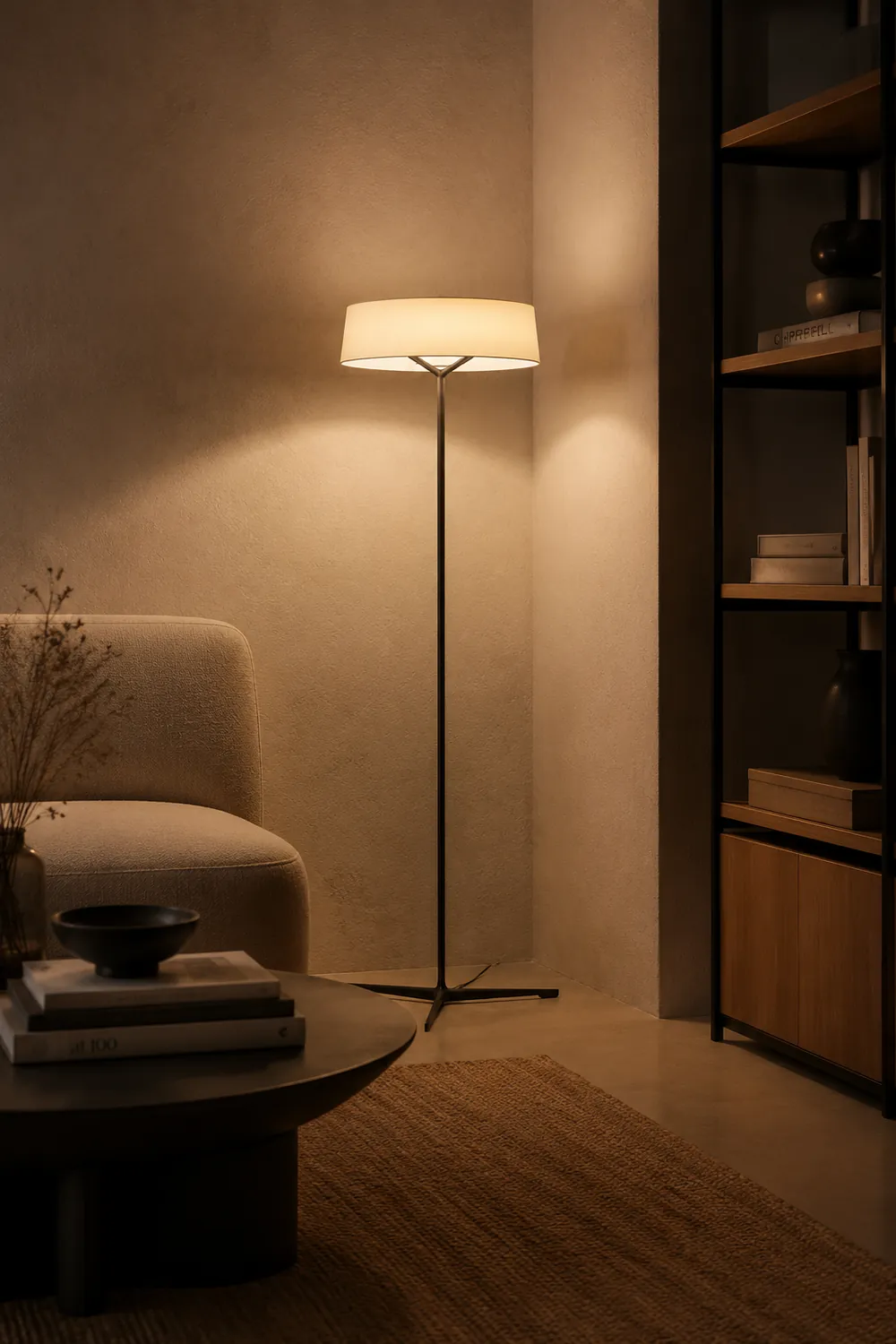 Paper Glow Circular Floor Lamp - Lumpaz