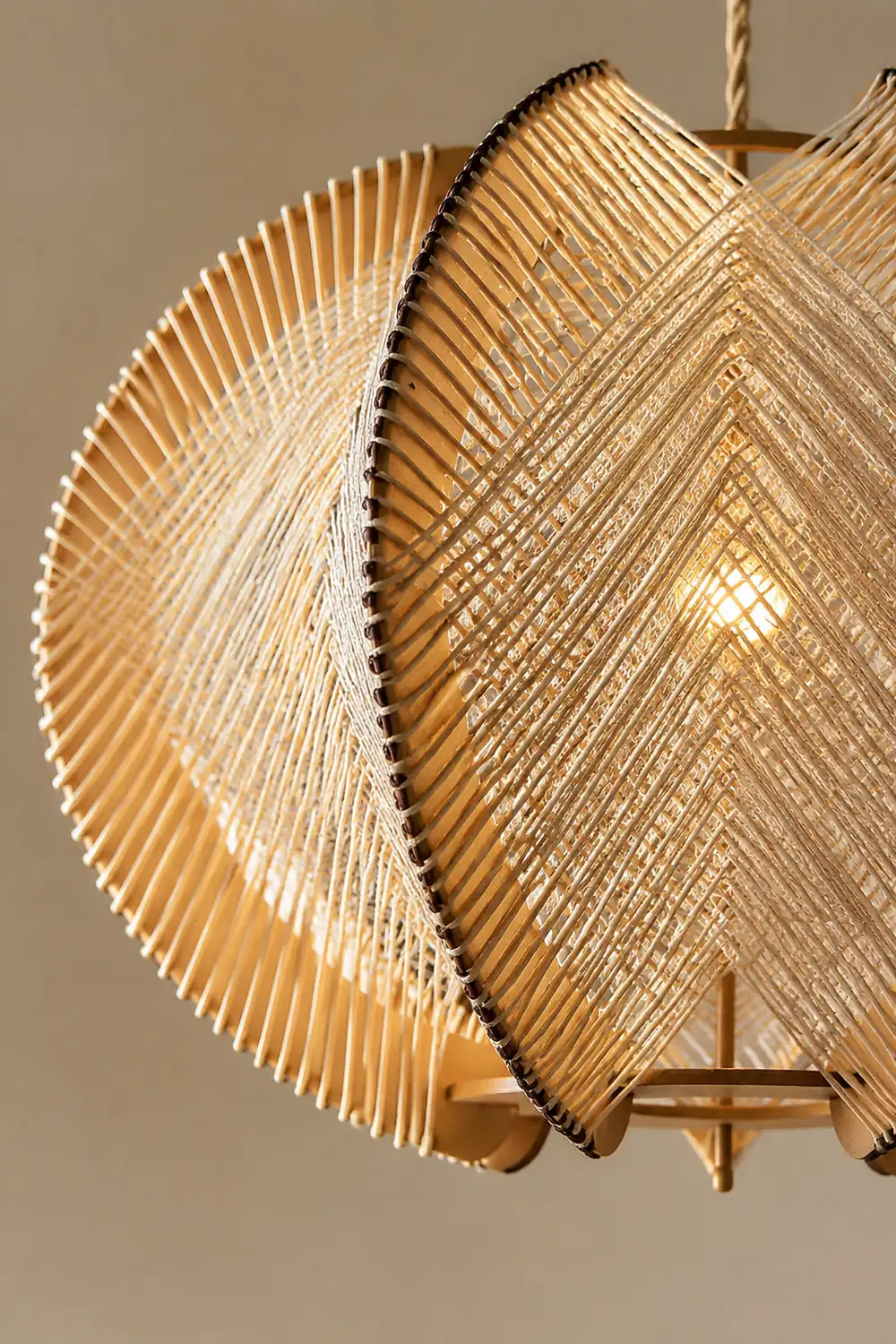 Retro Wooden Pendant Light Irregular Living Room Lamp - Lumpaz