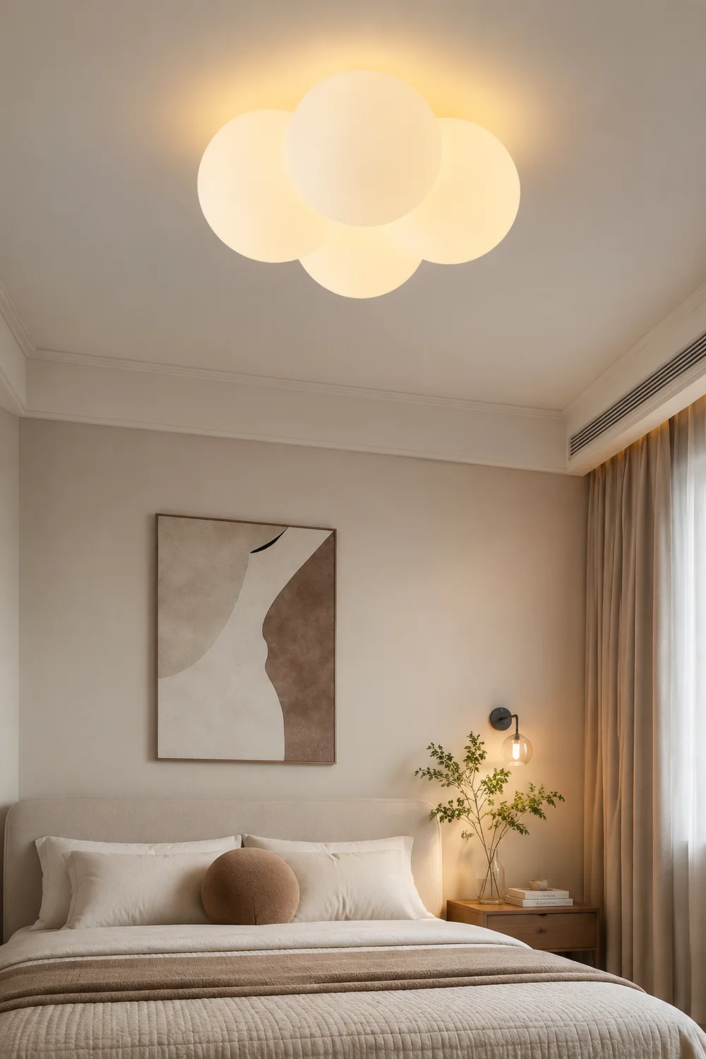 Modern White Cloud Bubbles Ceiling Light - Lumpaz