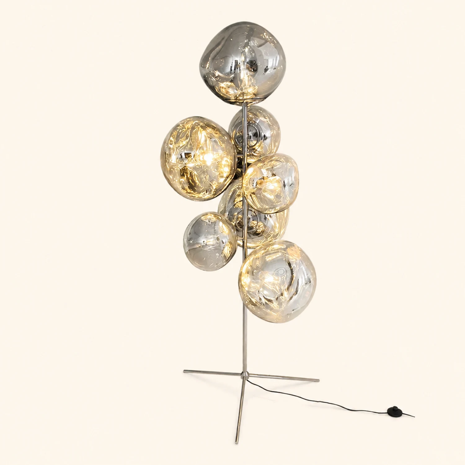 Mirza Stehleuchte 4 Farben, 7 -flammig, ∅38+28CM - Lumpaz