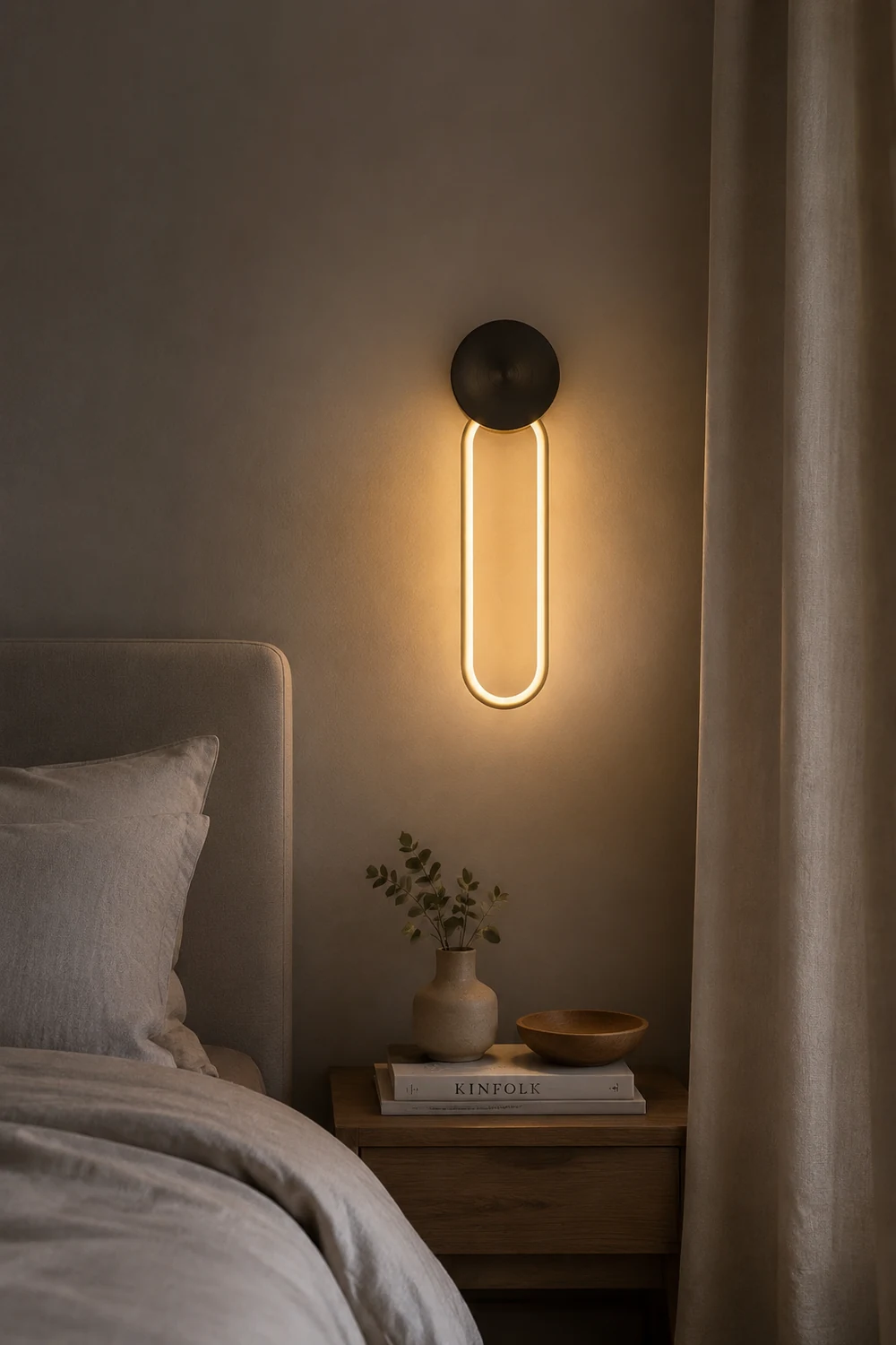 Simple Elliptical Wall Sconce - Lumpaz