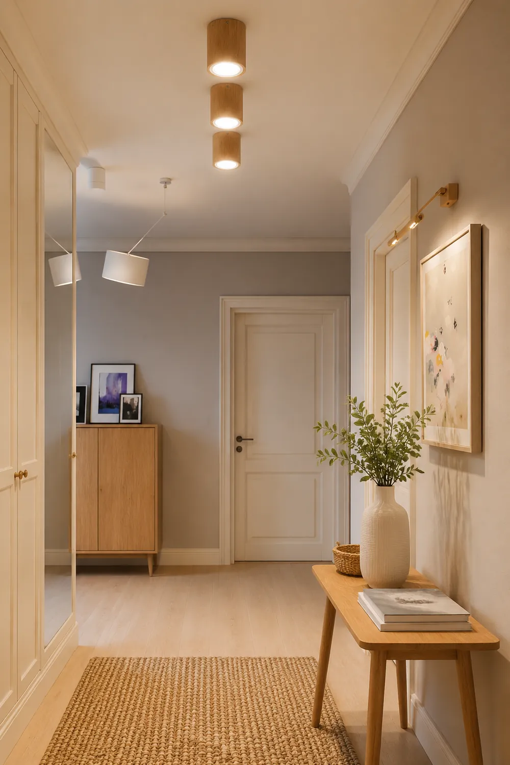 Ozawa Nordische Deckenleuchte Droplight aus Holz für Korridor, Balkon - Lumpaz