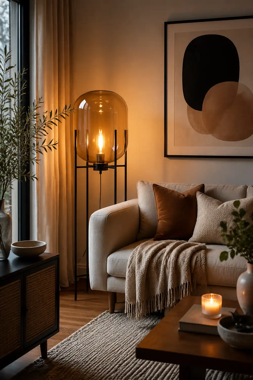 Postmodern Designer Glass Floor Lamp - Lumpaz