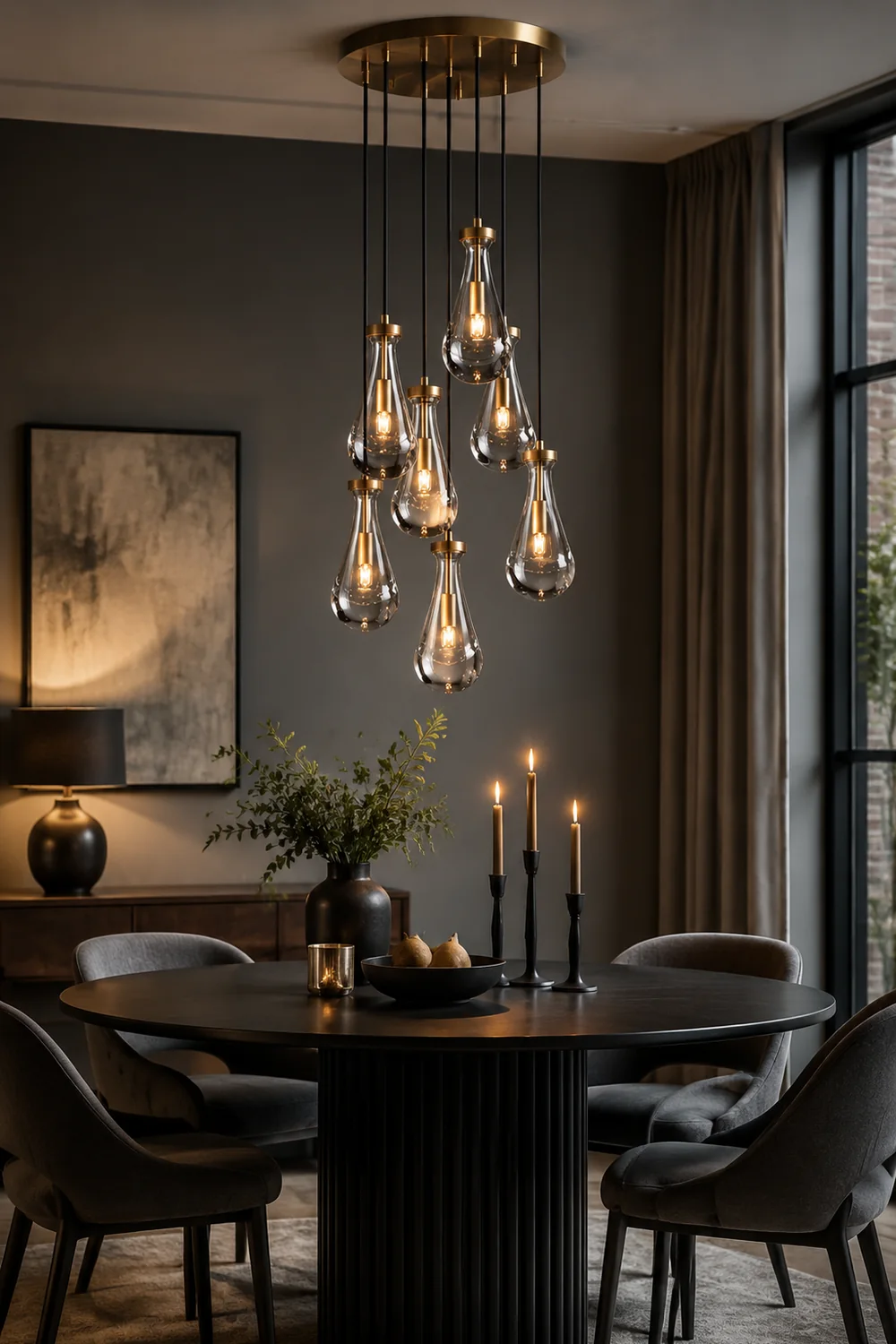 Modern Art Deco Raindrop Chandelier - Lumpaz