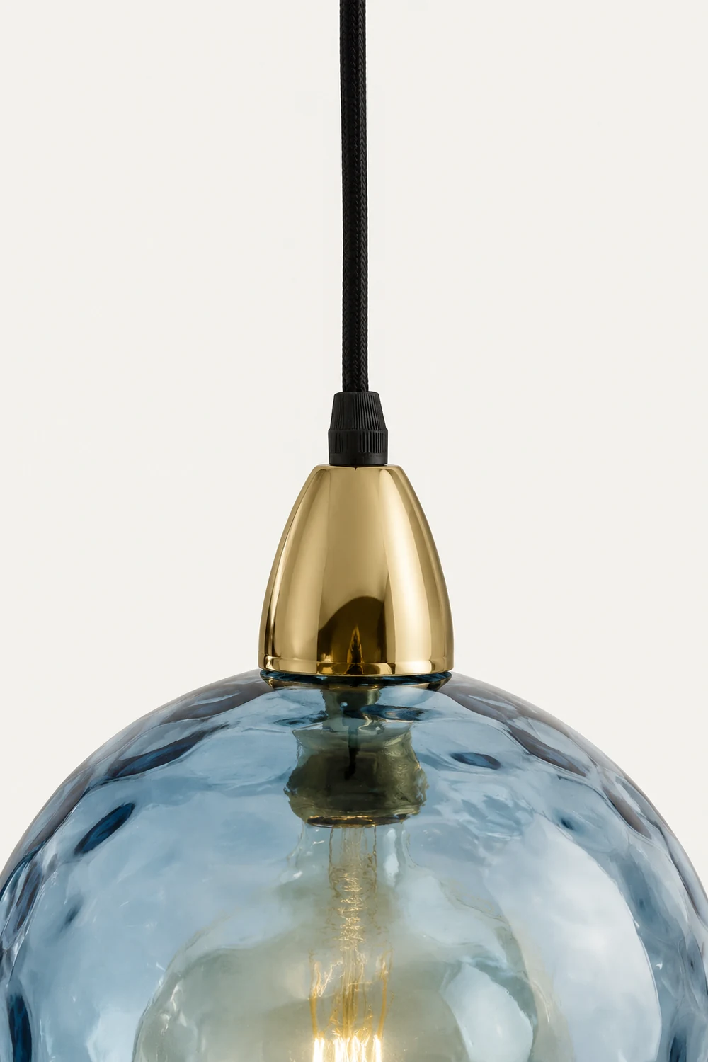Hailie Pendelleuchte aus buntem Glas, 3 flammig - Lumpaz