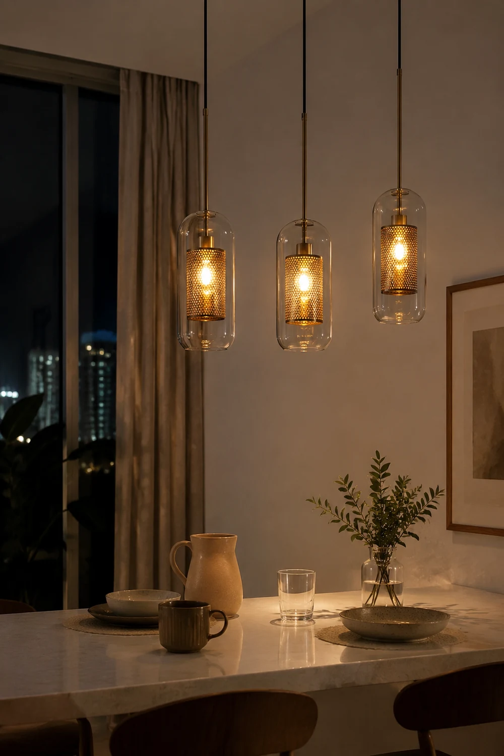Modern Decor Chiswick Glass Pendant Light - Lumpaz