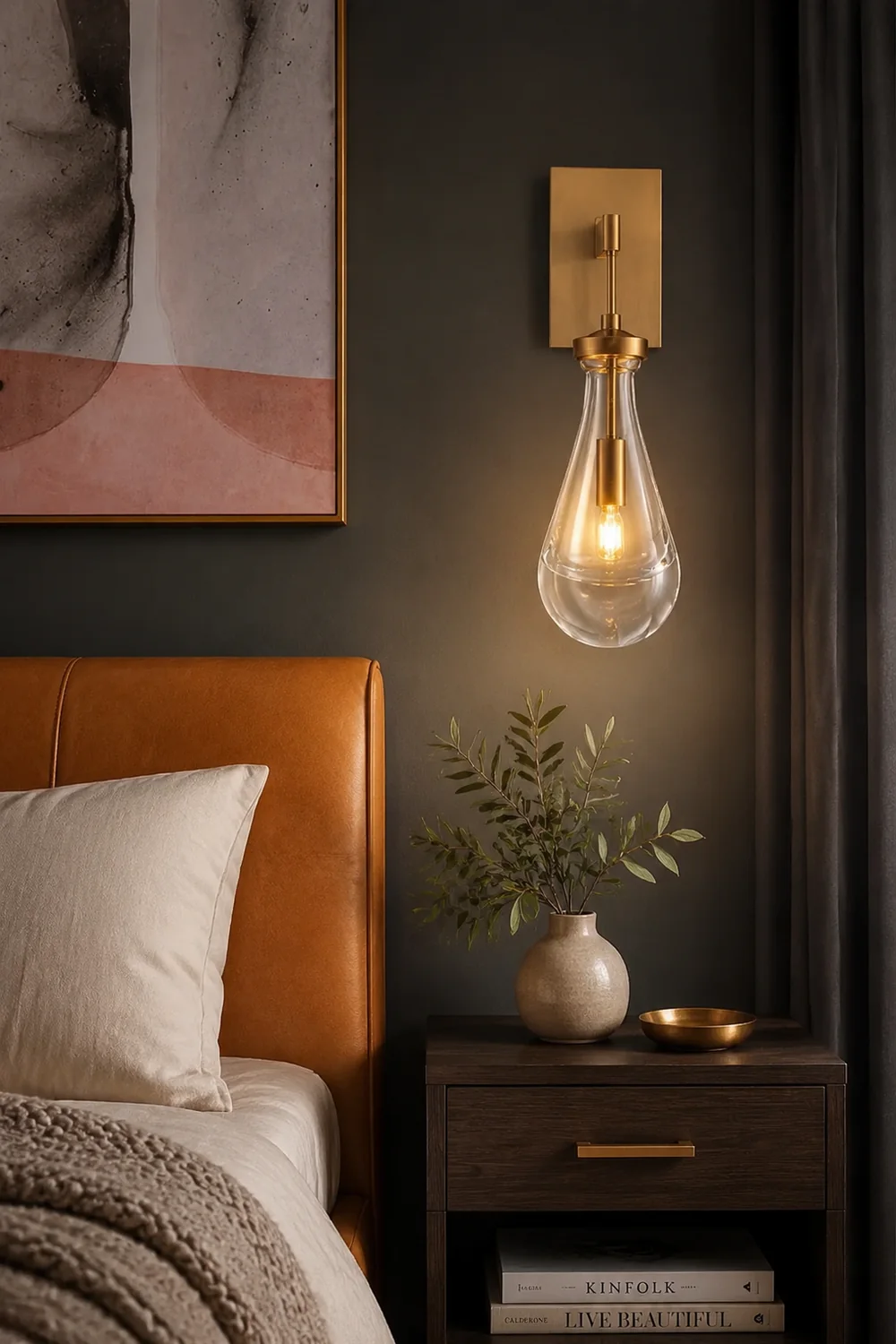 Art Creative Short Raindrop Wall Light For Dining Room - Lumpaz