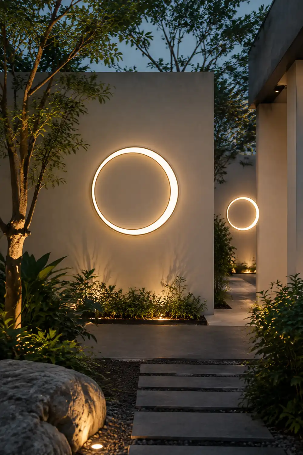 Postmorderne Wasserdichte LED Wandleuchten für Garten, Außenbereich - Lumpaz