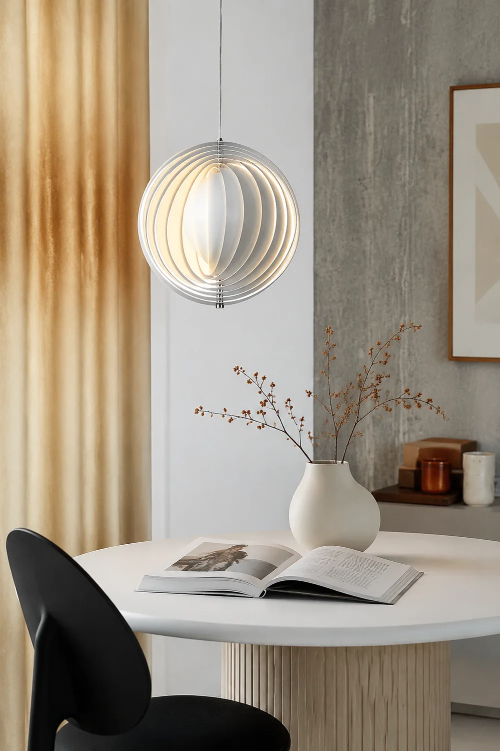 Modern Verpan Moon Lamp Pendant Light For Living Room - Lumpaz