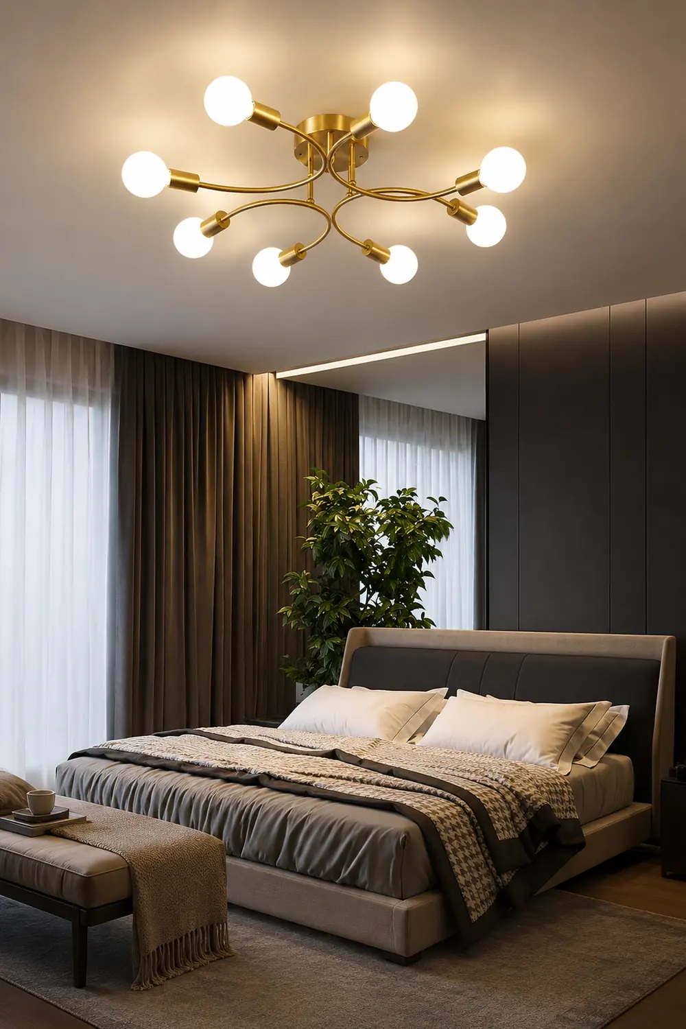 Valentina Moderner Ball Glas LED Pendelleuchter Kronleuchter Deckenleuchte - Lumpaz