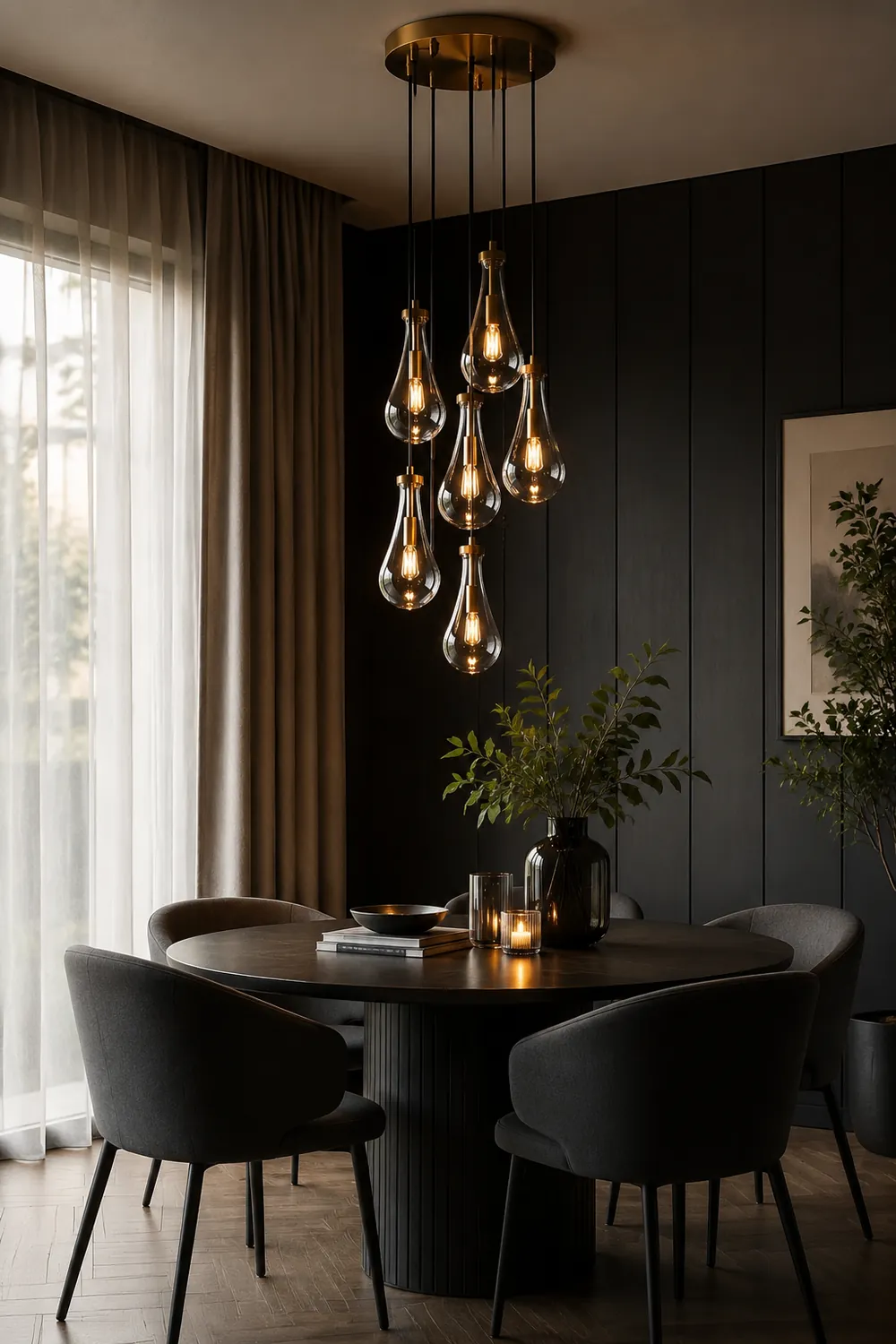Modern Art Deco Raindrop Chandelier - Lumpaz