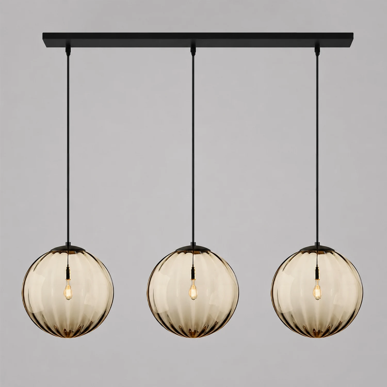 Modern Simple Round Glass Pendant Light - Lumpaz