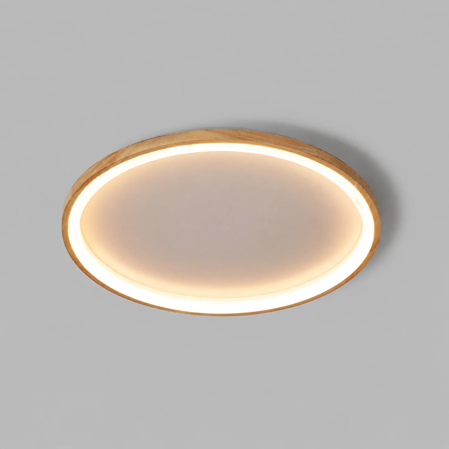 Ozawa Deckenleuchte Interner Lichthof dimmbar, Hölzern & Acryl ∅40/50cm - Lumpaz