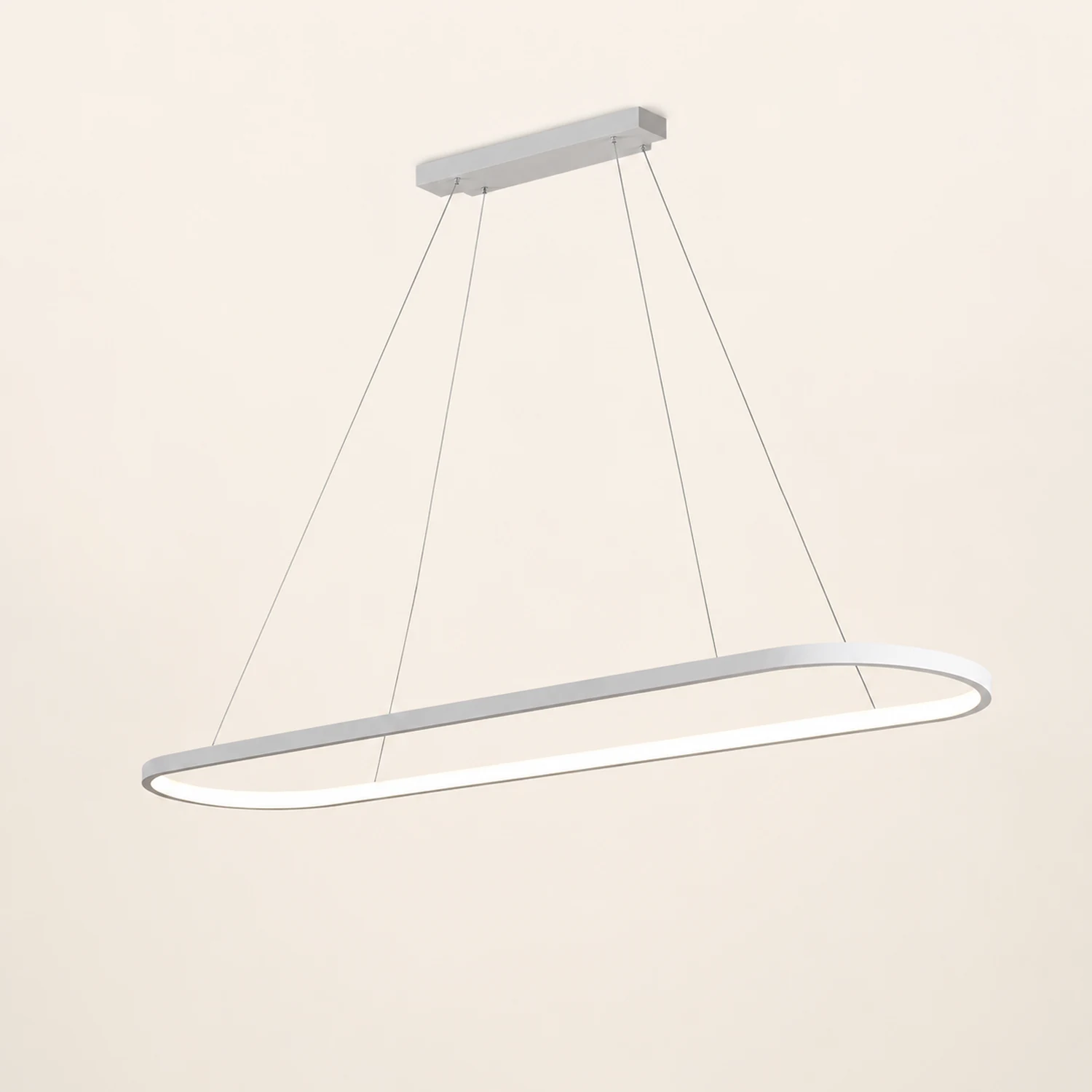 Edge Moderne Kreis LED Pendelleuchte aus Metall für Esszimmer - Lumpaz