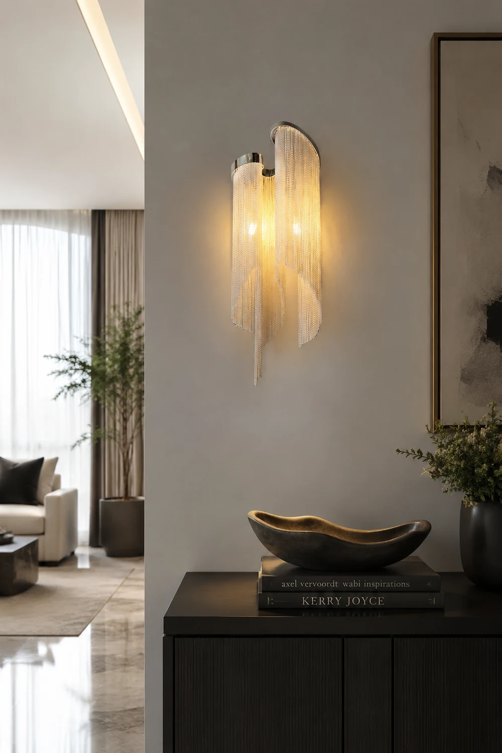 Chain Tassel Wall Lamp - Lumpaz