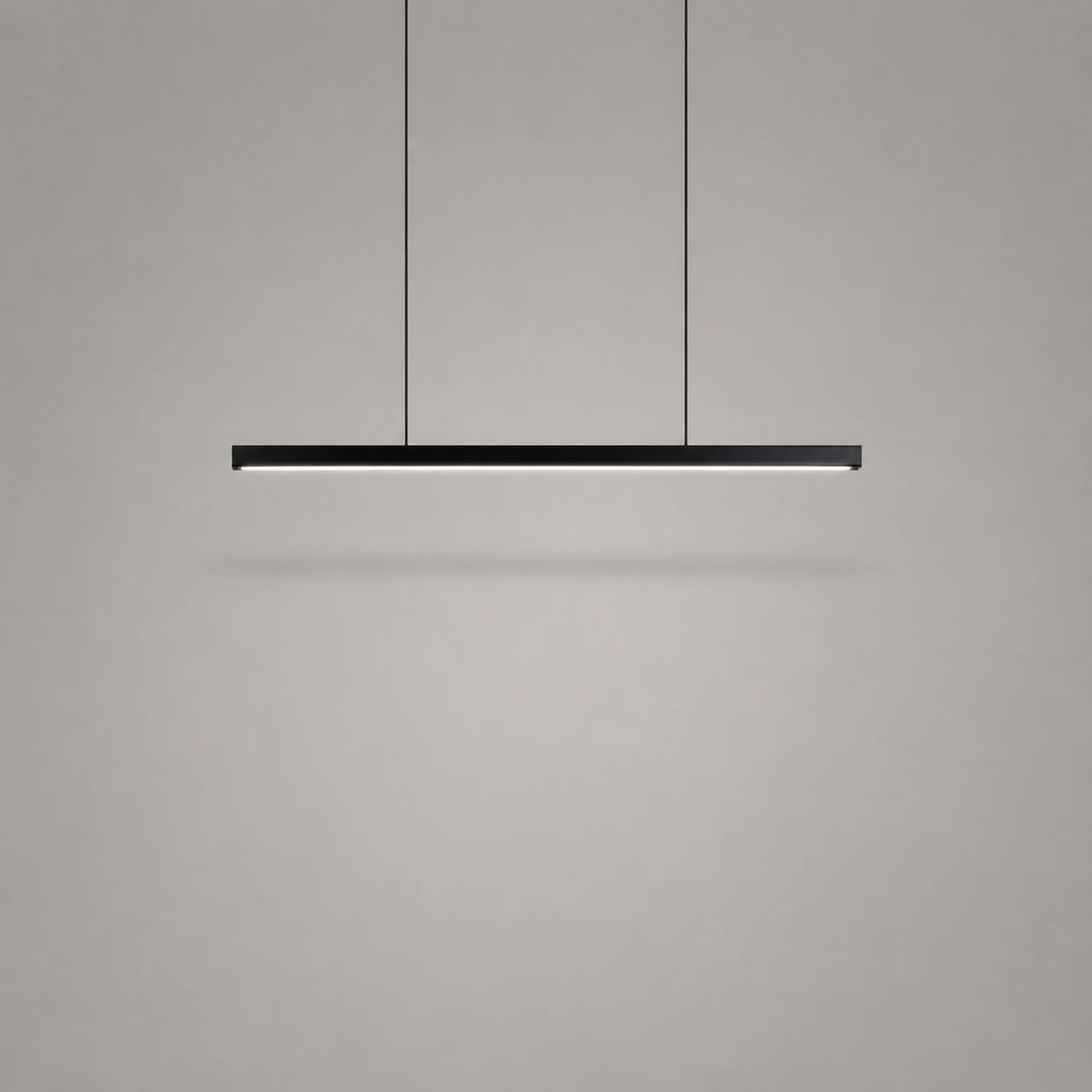 Edge Pendelleuchte Linear dimmbar, Metall&Holz, 60/80/100/120CM Lang - Lumpaz