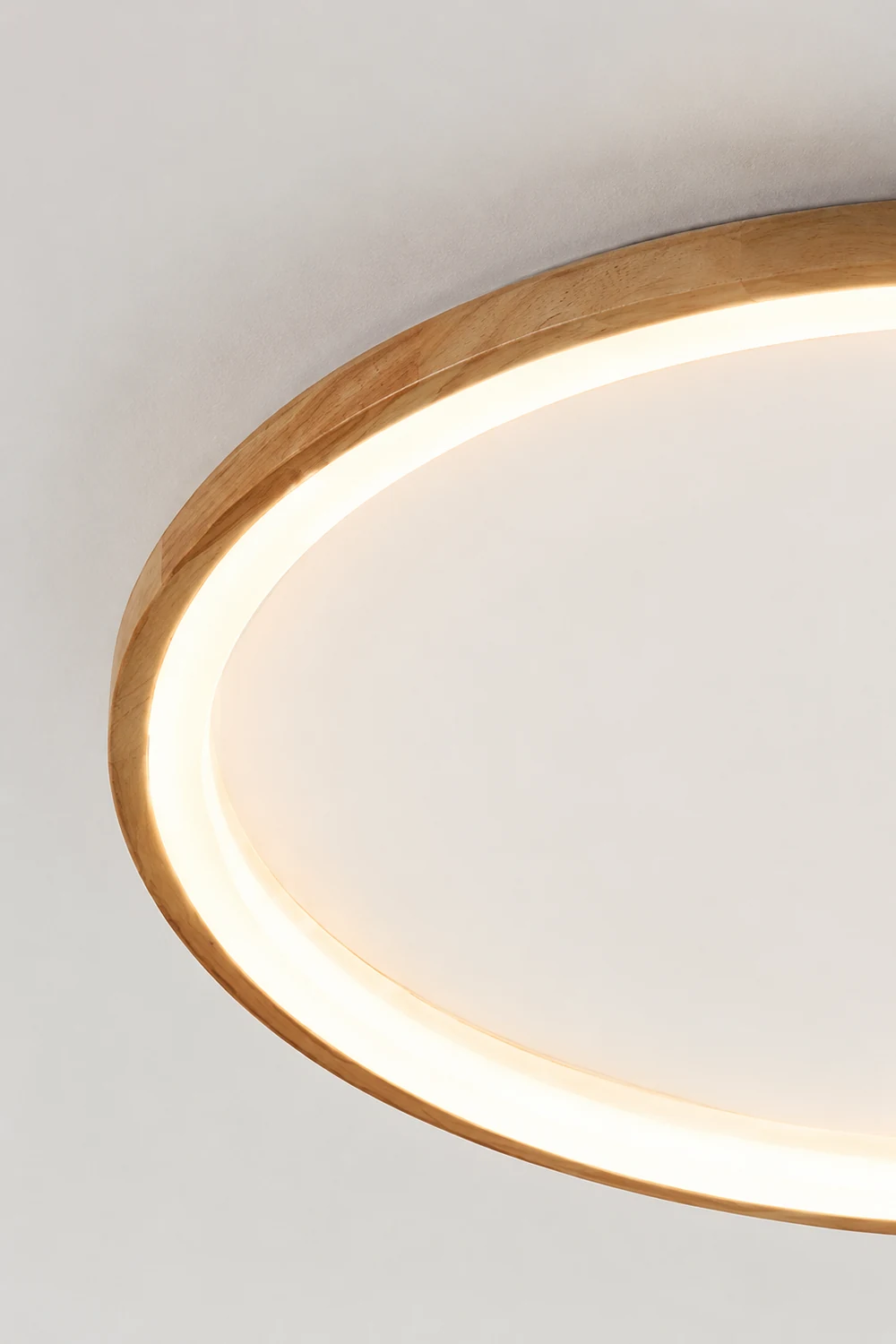Ozawa Deckenleuchte Interner Lichthof dimmbar, Hölzern & Acryl ∅40/50cm - Lumpaz