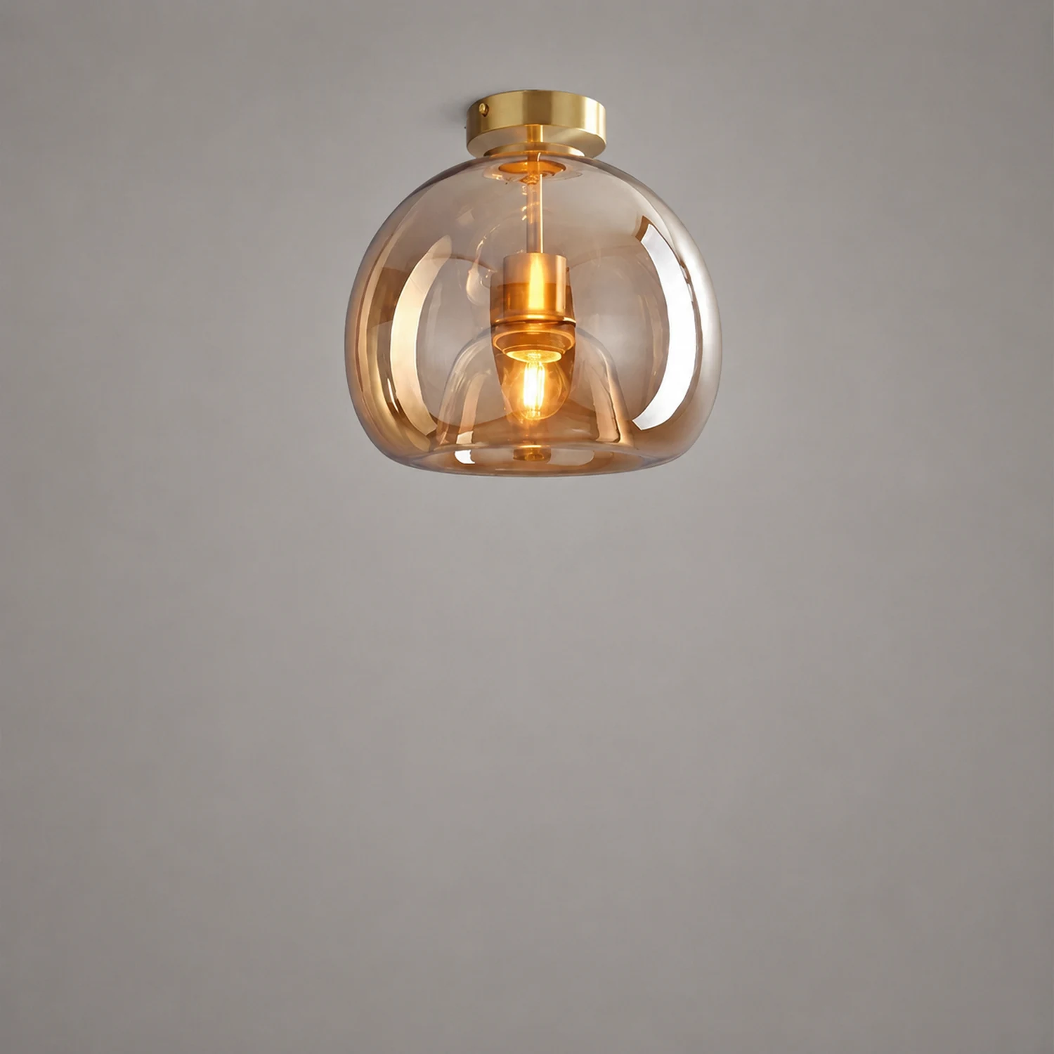 Sanna Deckenleuchte/Pendelleuchte 4 Stile, Reiner Kupfer&Glas - Lumpaz