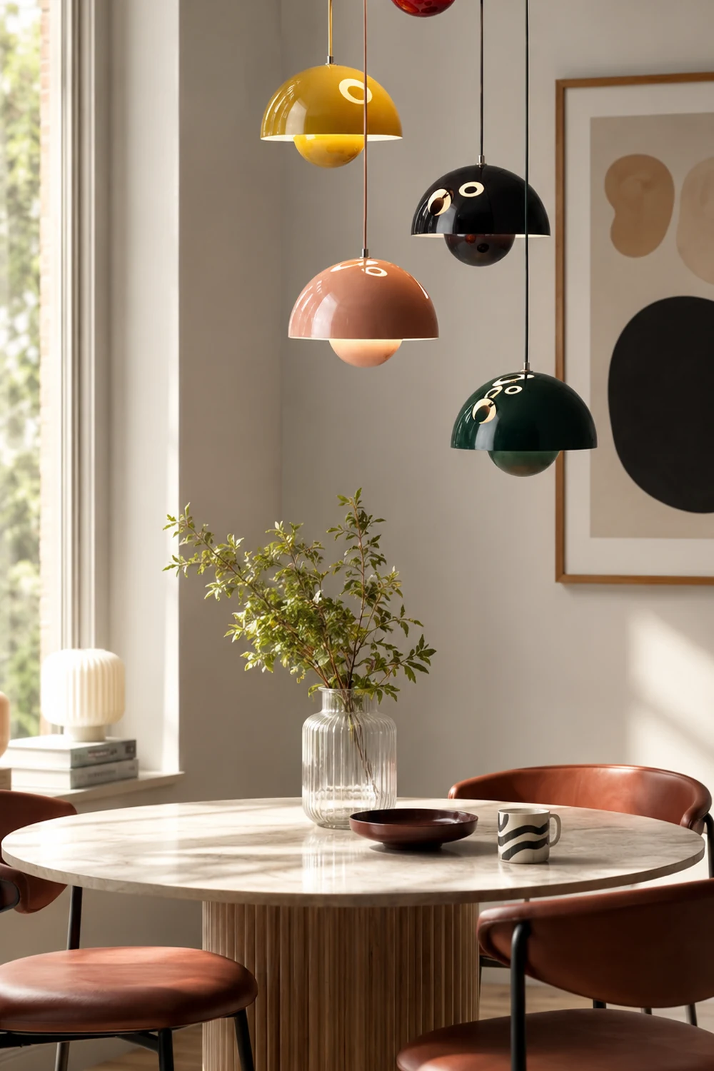 Multiple Colour Mushroom Shape Kitchen Pendant Light - Lumpaz