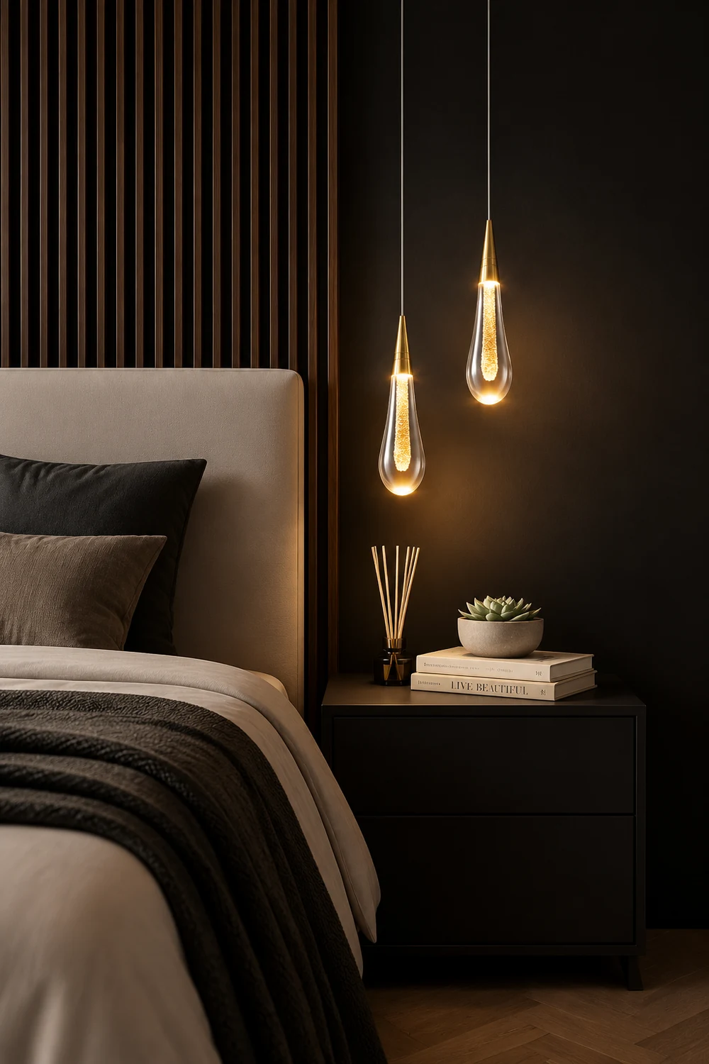 Kreative Kristalltropfen Pendelleuchte für Schlafzimmer, Esszimmer - Lumpaz
