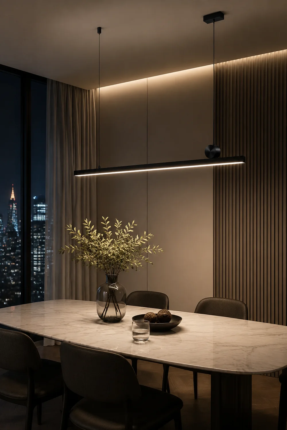 Edge Pendelleuchte, L 90/120CM - Lumpaz