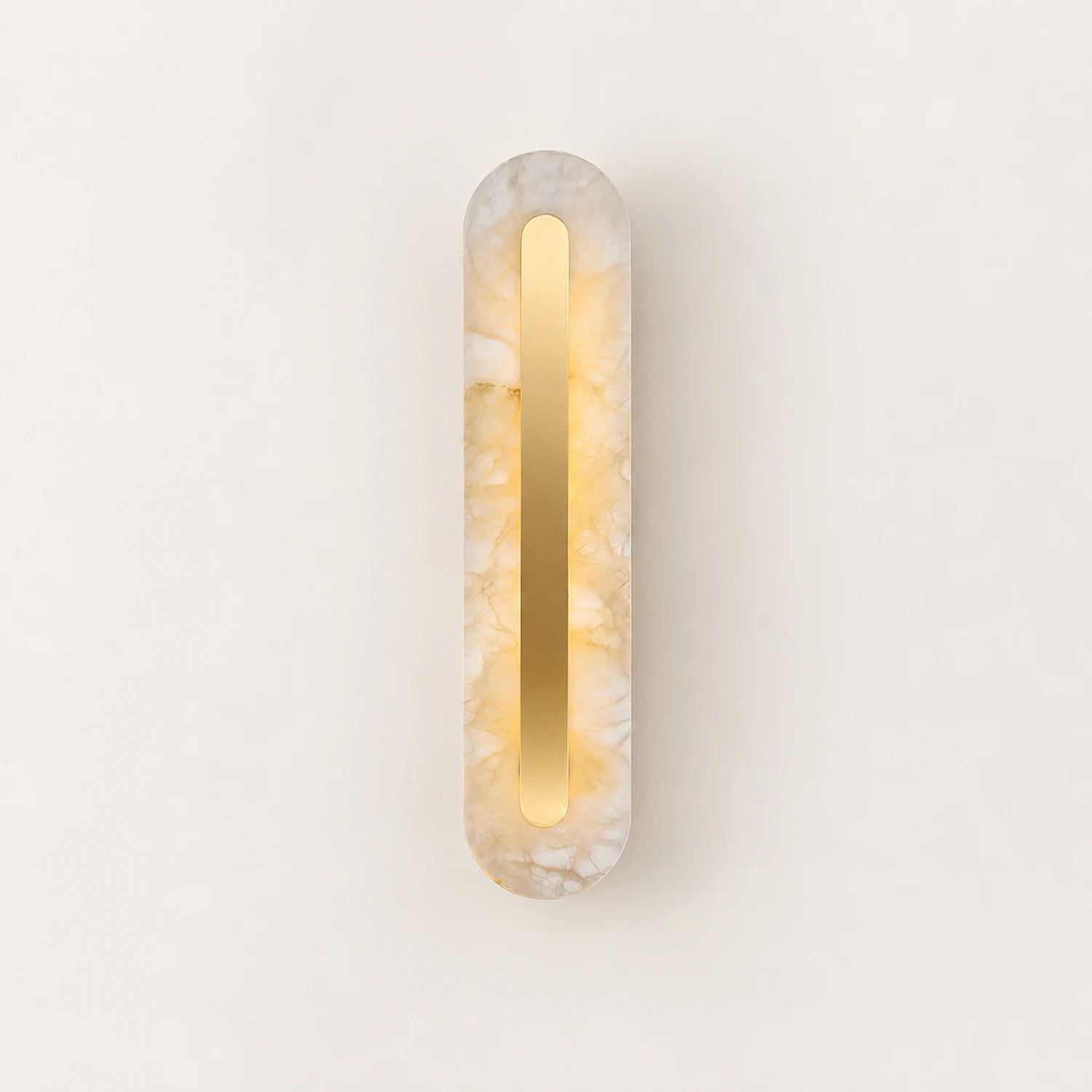 Alabaster Rounded Wall Light