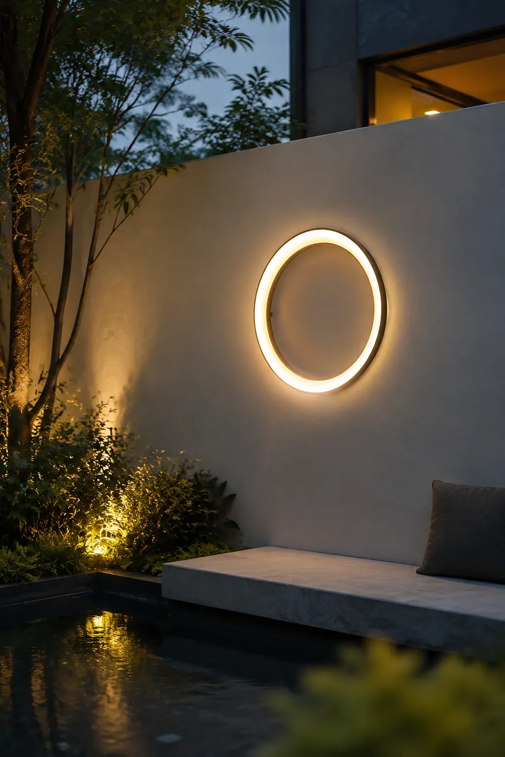 Moon Outdoor Wall Lamp - Lumpaz