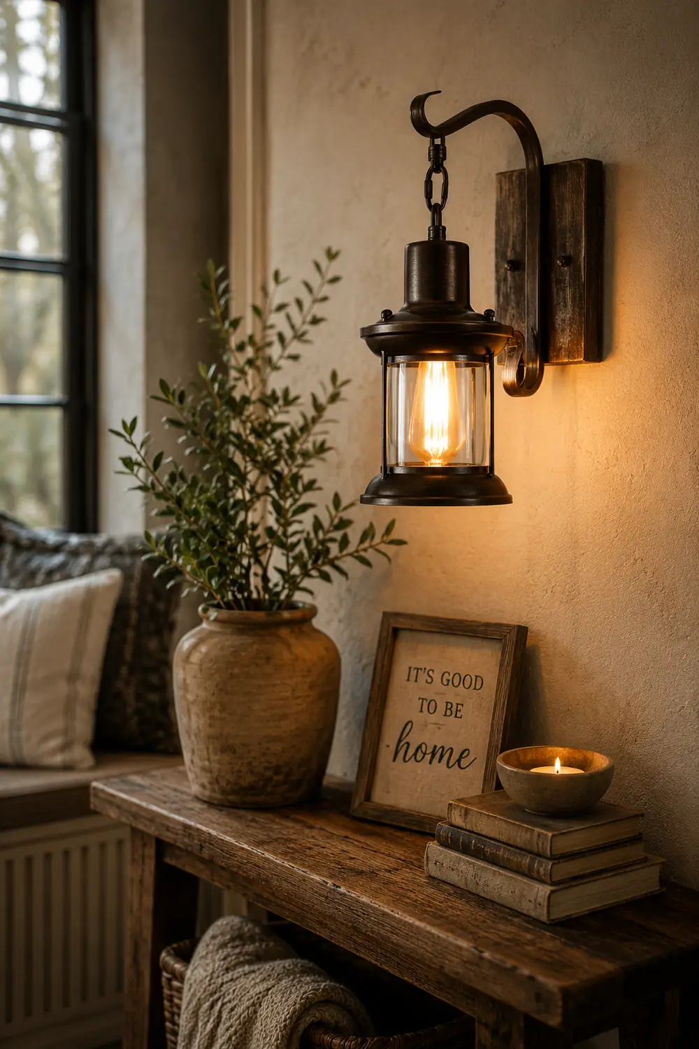 Alessio Industrielle Retro Innen Wandleuchte aus Glas - Lumpaz