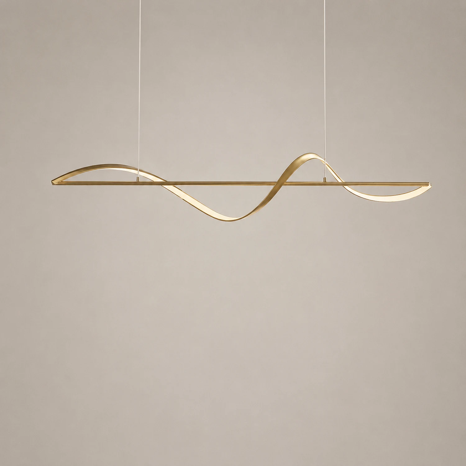 Wellenförmige Pendelleuchte, 120/140CM - Lumpaz