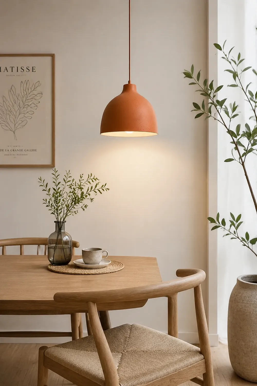 Resin Bowl Pendant Lamp Rustic Pendant Lighting - Lumpaz